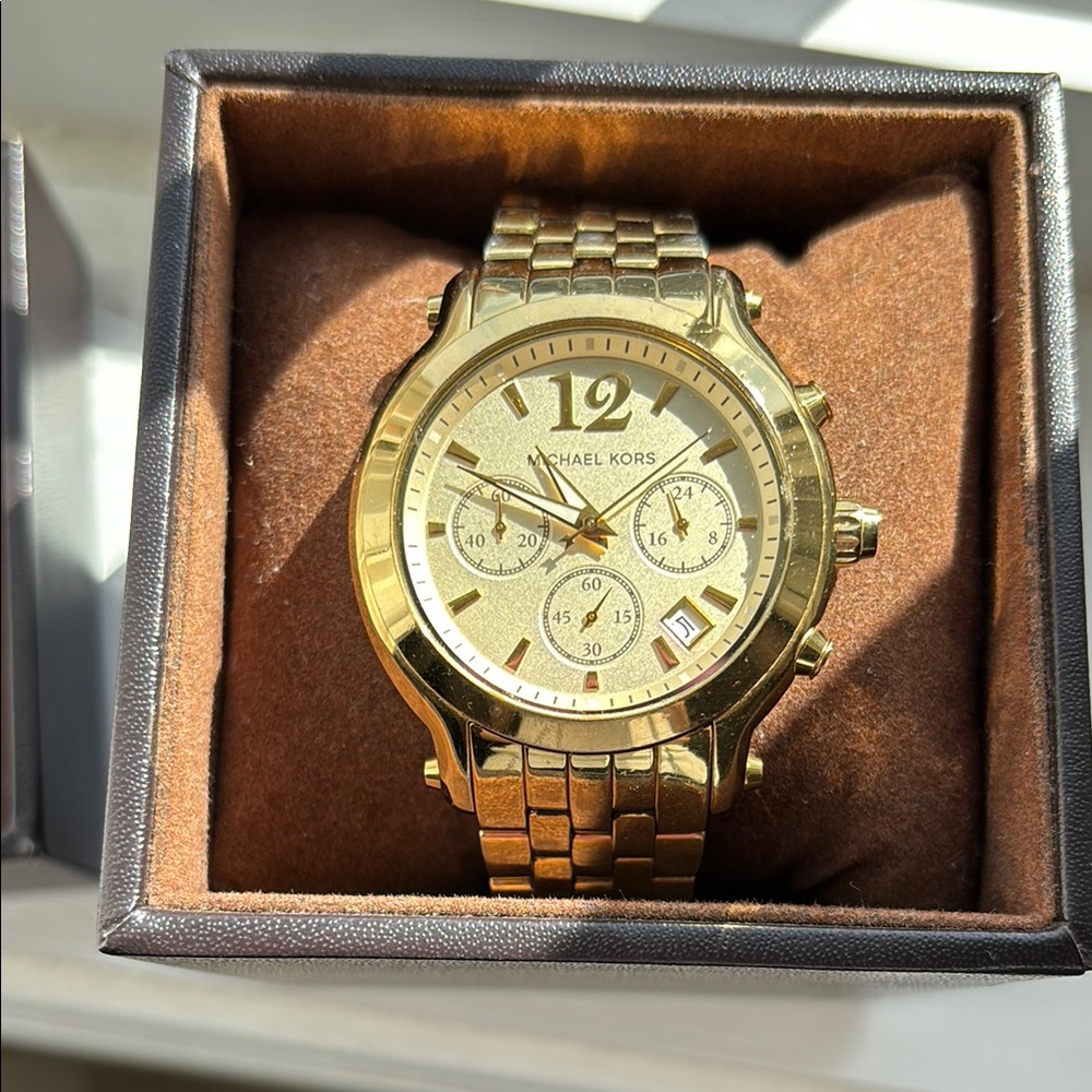 Michael Kors Madison Gold-Tone Watch